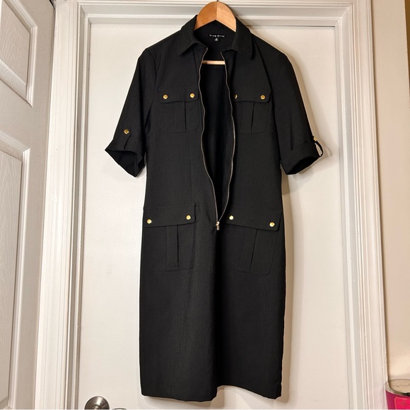 True Envy Black Utility Dress - Size 10 - Picture 4 of 12